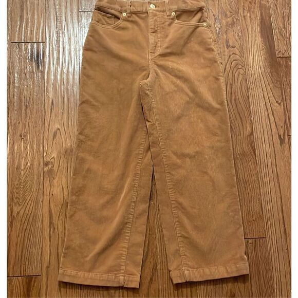 Express corduroy wide leg high rise crop pant size 2 - Picture 13 of 14